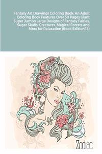 Fantasy Art Drawings Coloring Book