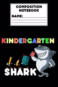 Composition Notebook Kindergarten Shark