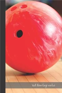 red bowling notes