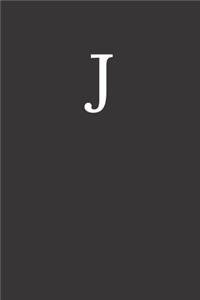 Buchstabe J Notizbuch