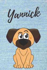 Yannick Hunde-Notizbuch / Malbuch / Tagebuch