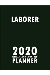 Laborer 2020 Weekly and Monthly Planner