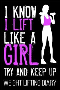 I Know I Lift Like A Girl Try And Keep Up Weight Lifting Diary