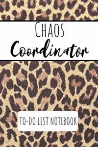 Chaos Coordinator To Do List Notebook