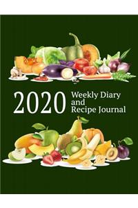 2020 Weekly Diary and Recipe Journal