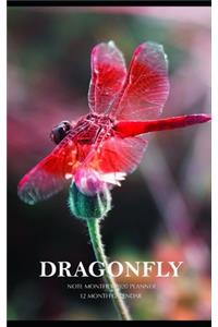 Dragonfly Note Monthly 2020 Planner 12 Month Calendar