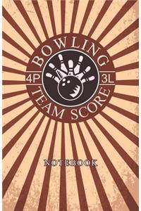 Bowling Team Score Notebook