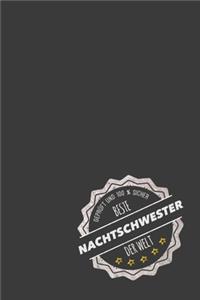 Geprüft und 100 % sicher beste Nachtschwester der Welt
