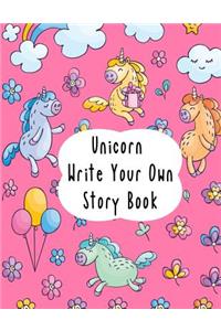 Unicorn Write Your Own Story Book