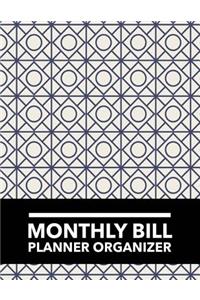 Monthly Bill Planner Organizer