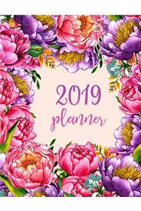 2019 Planner: Peony Cover