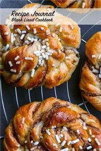 Recipe Journal Blank Lined Cookbook