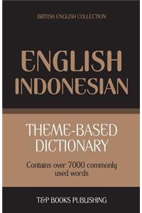 Theme-based dictionary British English-Indonesian - 7000 words