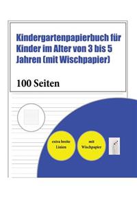 Kindergartenpapierbuch für Kinder im Alter von 3 bis 5 Jahren (mit Wischpapier)