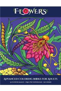 Advanced Coloring Books for Adults (Flowers)