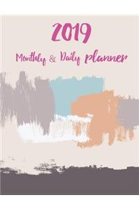 2019 Monthly and Daily Planner