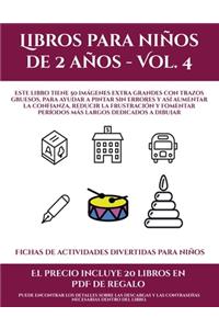 Fichas de actividades divertidas para niños (Libros para niños de 2 años - Vol. 4)
