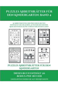 Schulbegleitende Aufgabenblätter für Vorschulkinder (Puzzles Arbeitsblätter für den Kindergarten