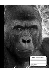 Gorilla Composition Notebook 200 Graph Paper Pages