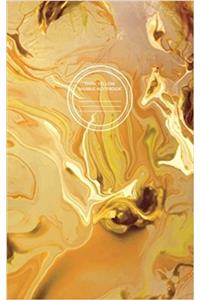 Dark Yellow Marble Notebook