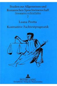 Kontrastive Fachtextpragmatik