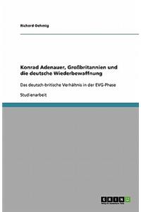 Konrad Adenauer, Großbritannien und die deutsche Wiederbewaffnung