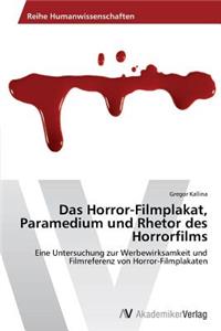 Horror-Filmplakat, Paramedium Und Rhetor Des Horrorfilms