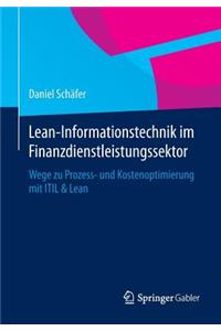 Lean-Informationstechnik Im Finanzdienstleistungssektor
