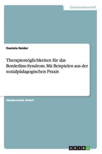 Therapiemöglichkeiten für das Borderline-Syndrom. Mit Beispielen aus der sozialpädagogischen Praxis