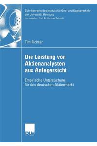 Die Leistung von Aktienanalysten aus Anlegersicht
