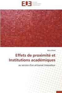 Effets de Proximité Et Institutions Académiques