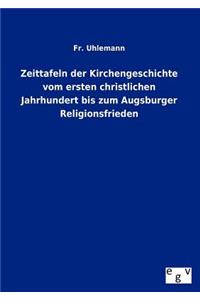 Zeittafeln Der Kirchengeschichte Vom Ersten Christlichen Jahrhundert Bis Zum Augsburger Religionsfrieden