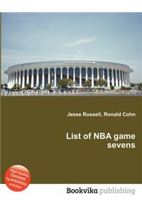 List of NBA Game Sevens