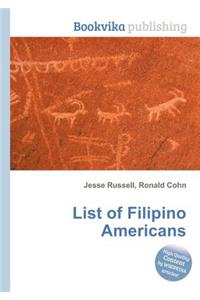 List of Filipino Americans