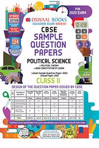 Oswaal CBSE Sample Question Paper Class 11 Political Science Book (For March 2020 Exam)