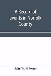 record of events in Norfolk County, Virginia, from April 19th, 1861, to May 10th, 1862, with a history of the soldiers and sailors of Norfolk County, Norfolk City and Portsmouth, who served in the Confederate States army or navy