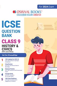 Oswaal ICSE Question Bank Class 9 History and Civics Book (2024 Exam)