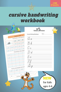 cursive handwriting workbook for kids ages 4-6