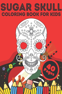 Sugar Skull Coloring Book For Kids