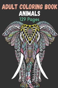 Adult Coloring Book Animals
