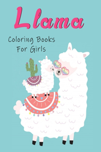 Llama Coloring Books For Girls