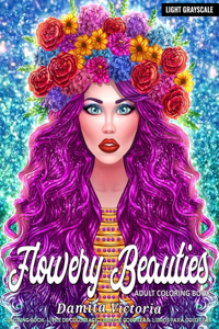 Adult Coloring Book - Flowery Beauties