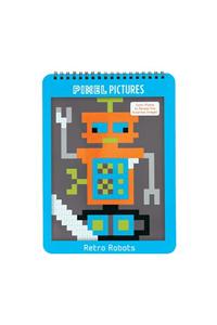 Retro Robots Pixel Pictures