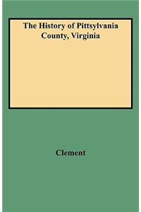 History of Pittsylvania County, Virginia