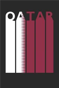 Vintage Qatar Notebook - Retro Qatar Planner - Qatari Flag Diary - Qatar Travel Journal