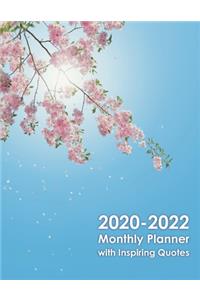 2020-2022 Monthly Planner with Inspiring Quotes for Motivation