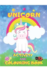Unicorn Activity and Colouring Book