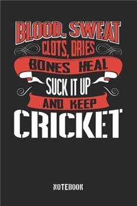 Blood clots sweat dries bones heal. Suck it up and keep Cricket