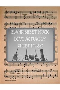 Blank Sheet Music Love Actually Sheet Music