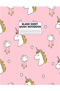 Blank Sheet Music Notebook